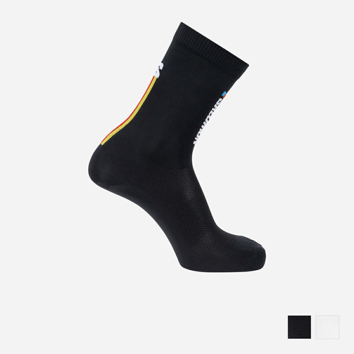 SALOMON SOCKS PULSE RACE FLAG CREW ������� ���å��� �ѥ륹 �졼�� �ե�å� ���롼 �ڤ��ƾ��� ȴ���ν��餫�� �ե��å�...