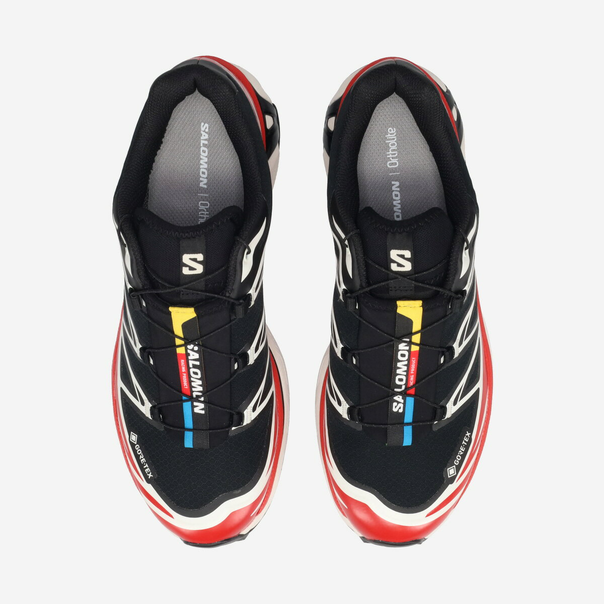 SALOMON XT-6 GTX サロモン エックスティー 6 ゴアテックス メンズ レディース スニーカー ローカット BLACK/FLAME SCARLET/VANILLA ICE ブラック L47974900