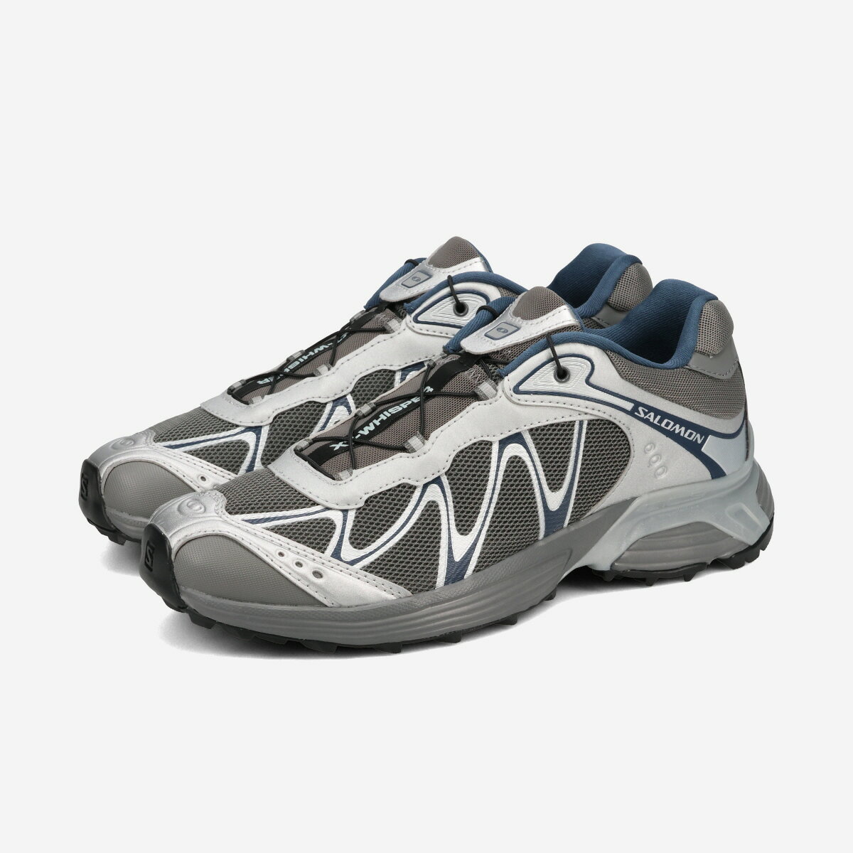 SALOMON XT-WHISPER サロモン エックスティー ウィスパー メンズ レディース スニーカー ローカット CASTLEROCK/FOOTWEAR SILVER/SPELLBOUND グレー L49219300