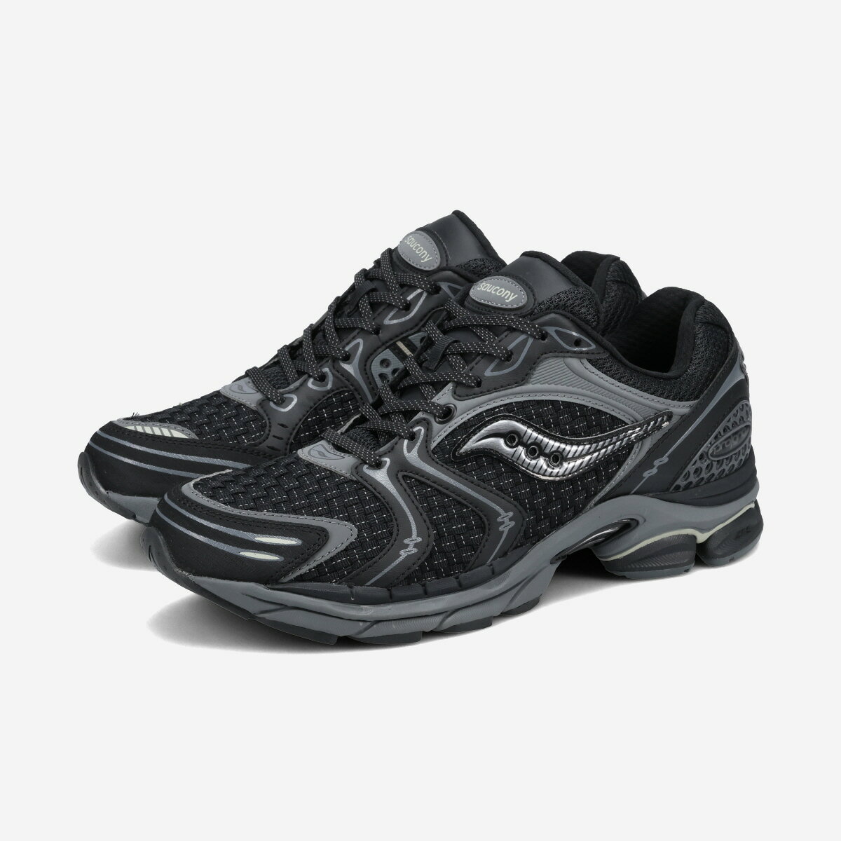 Saucony PROGRID TRIUMPH 4 FAB FUTURE サッカニー プログリッド トライアンフ 4 ファブ フューチャー メンズ スニーカー ローカット BLACK/CARBON ブラック S101262-1001