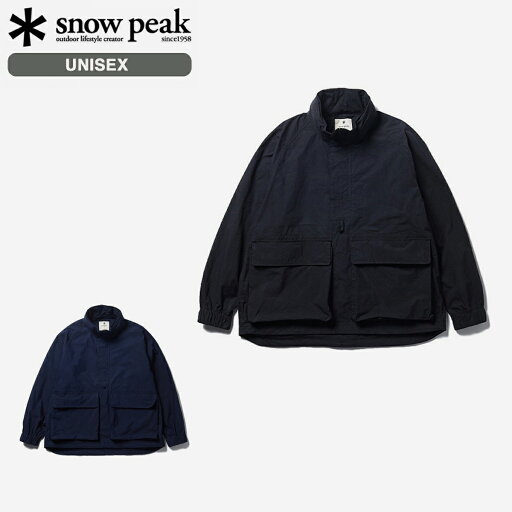 SNOW PEAK INDIGO C/N ANORAK スノーピーク インディゴ C/N アノラック メンズ レディース アウター ジャケット JK-25SU403 SNOW PEAK INDIGO C/N ANORAK スノーピーク インディゴ C/N アノラック メンズ レディース アウター ジャケット JK-25SU403