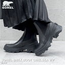  15時までのご注文で即日発送 SOREL BREX BOOT CHELSEA WP ソレル ブレックスブーツチェルシー ウォータープルーフ レディース サイドゴア 防水 BLACK ブラック 黒 nl4302-010