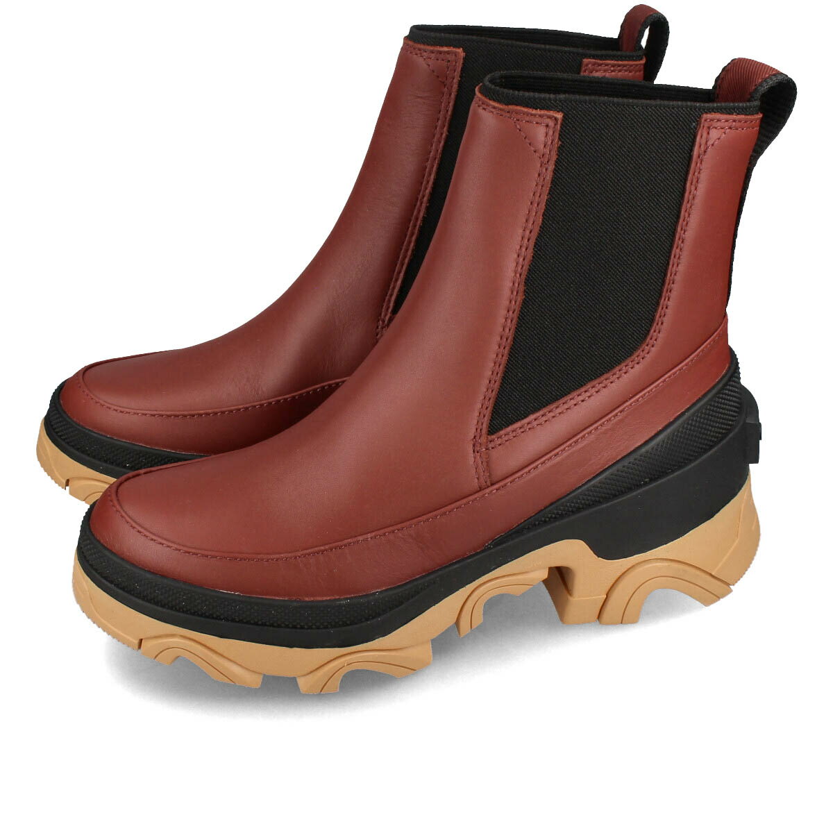 ソレル ブーツ レディース 【プライスダウン】 15時迄のご注文で即日発送可 SOREL BREX BOOT CHELSEA WP ソレル ブレックス ブーツ チェルシー ウォータープルーフ レディース ブーツ サイドゴア SPICE/BLACK ブラウン nl4302-681