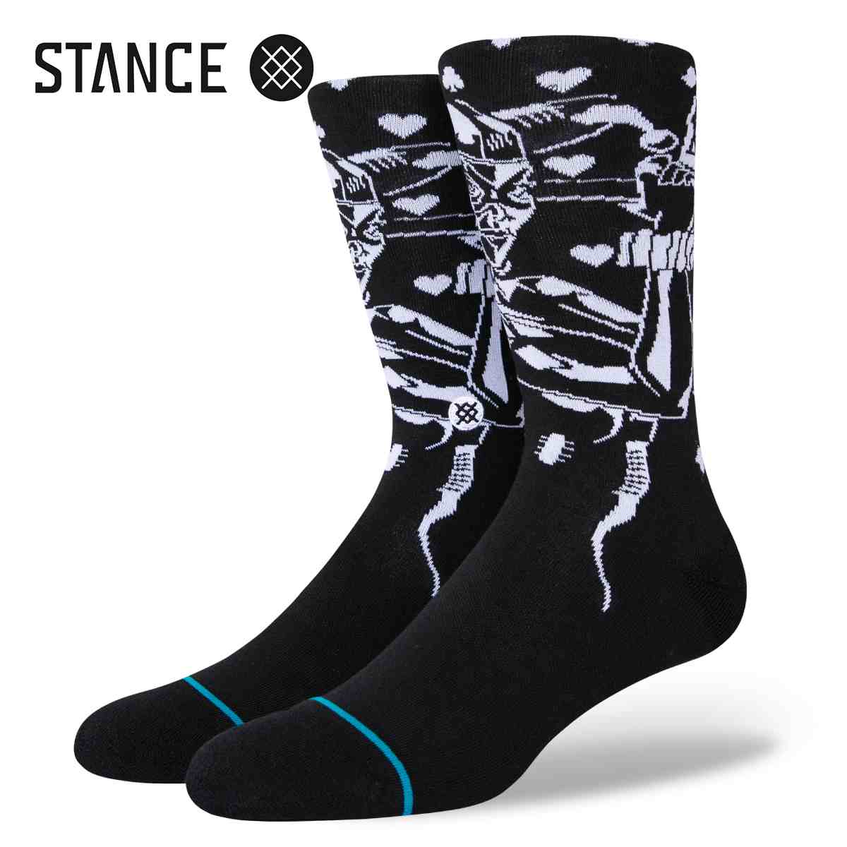 STANCE SOCKS QUINN スタンス ソックス クイン BLACK a545d21qui 