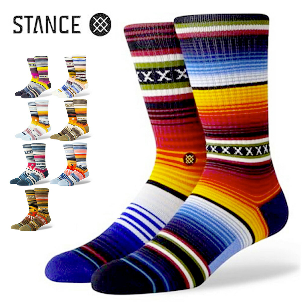 STANCE SOCKS CURREN ST CREW スタンス ソックス カレン ST クルー a ...