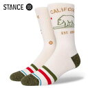 STANCE SOCKS CALIFORNIA REPUBLIC 2 スタンス ソックス カリフォルニア リパブリック 2 OFF WHITE A556D21CAL OFW 【追跡可能メール便 日時指定不可】