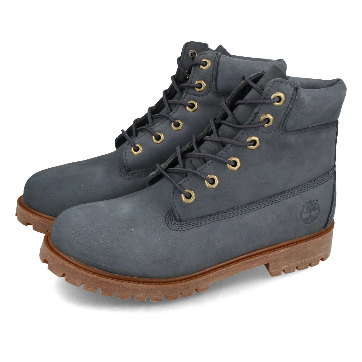 15時までのご注文で即日発送 TIMBERLAND 6inch PREMIUM BOOT WP JUNIOR'S ティンバーランド 6インチ プレミアム ブーツ ウォータープルーフ レディース ブーツ DARK BLUE NUBUCK ネイビー A27JA