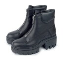 15時迄のご注文で即日発送可 TIMBERLAND EVERLEIGH FRONT ZIP BOOT ティンバーランド エヴァーリー フロントジップ ブーツ レディース ブーツ BLACK FULL GRAIN ブラック a5yjv