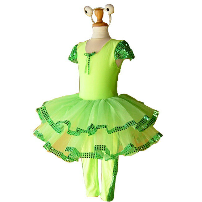 【バレエ衣裳売り切りセール】 【ページ掲載の在庫限り/取り寄せ不可】 キャラクター チュチュ フロッグ 【土日祝出荷不可】 【バレエ 衣装 レオタード 子供 こ...