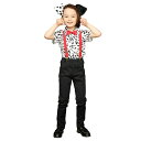 ダルメシアンシャツ キッズ892427 【 最強翌日配送 】 【コスプレ 衣装 かわいい 可愛い 仮装 プレゼント コスチューム キャラクター パーティー グッズ ダルメシアン 柄 記念写真 101匹わんちゃん 犬 わんちゃん 子供服 シャツ アニマル 服 カチューシャ 】