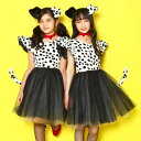 コスチュ COSCHU! プティダルメシアン894247 【 最強翌日配送 】 【ハロウィン 仮装 ハロウィン 女の子 ジュニア 140 150 小学生 誕生日 わんちゃん 101匹わんちゃん バウンドコーデ お揃い かわいい ワンピース プレゼント】