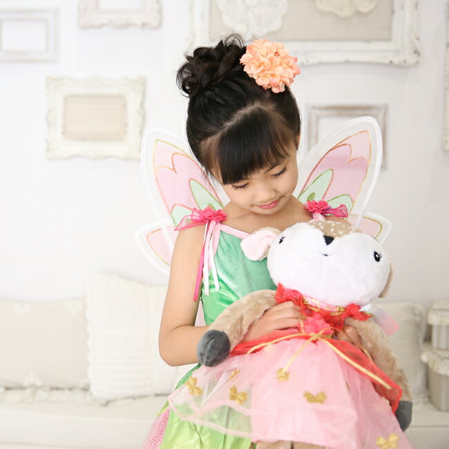 ＜ドールドレス バタフライフェアリーと羽セット＞【HLS_DU】【人形 服 プリンセス かわいい プレゼント 着せ替え プリンセスドレス 子供ドレス】【3歳 4歳 5歳 女の子 誕生日 プレゼント】【クリスマス プレゼント 女の子】