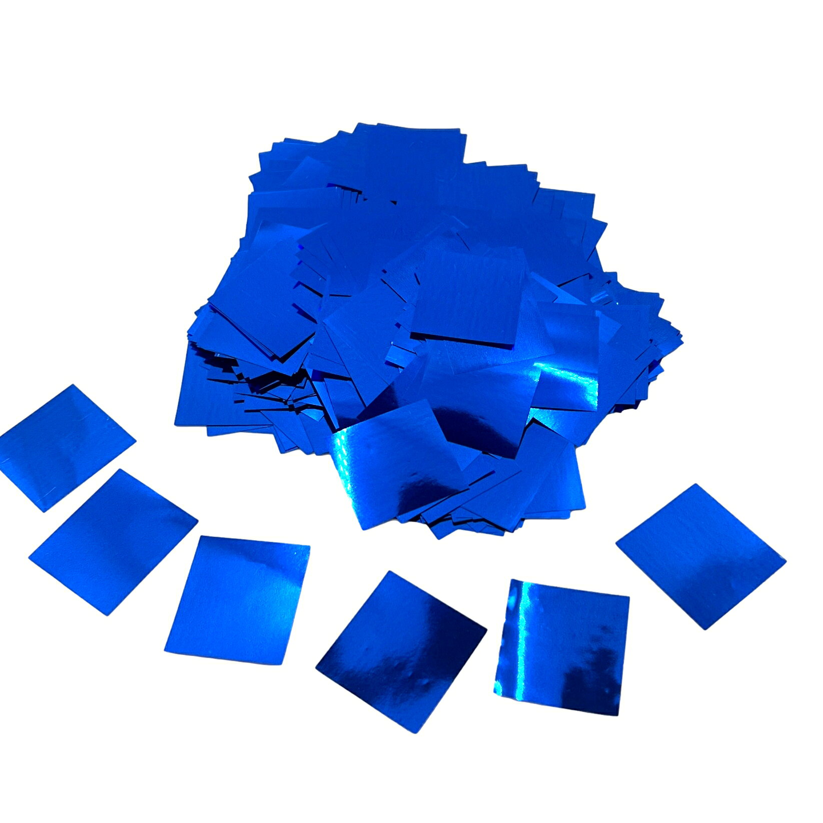 ブルー 紙吹雪 青色 1キロ 業務用 キラキラ コンフェッティ confeti 1kg メタル 25mm×25mm 正方形 内容量 特殊効果 劇場 コンサート ライブ クリスマス パーティ コンクール