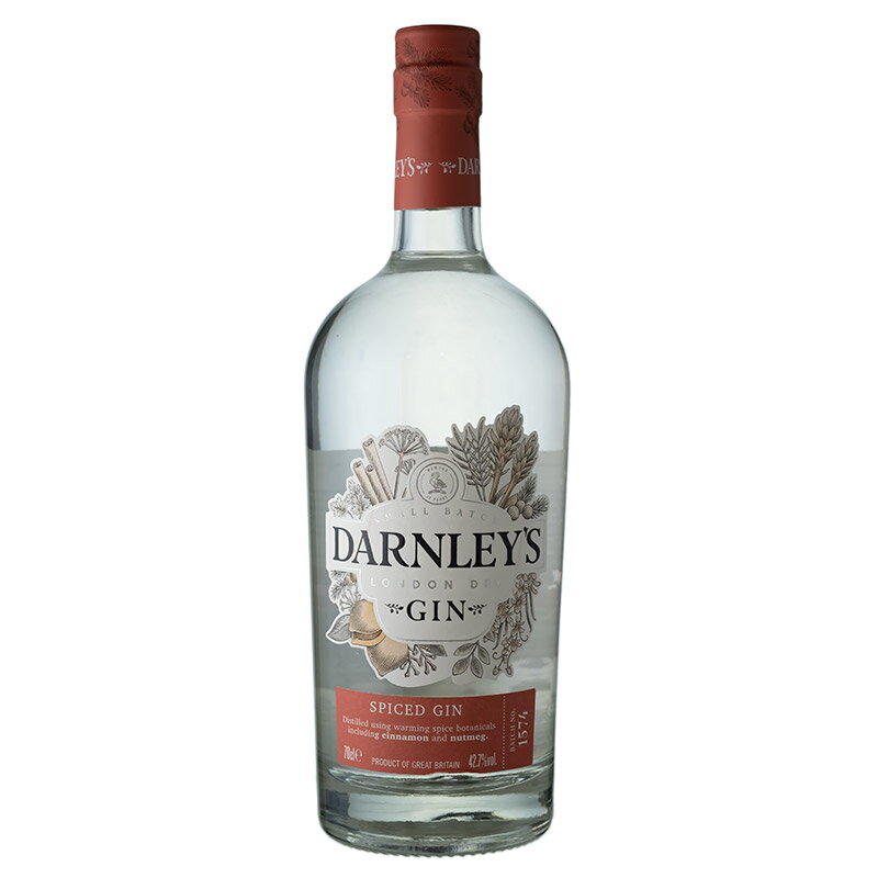 DARANLEY’s Spiced GIN はウィームスファミリーにとって新しい挑戦でした。 アフリカ、モロッコ、アジアなどの温暖な地域から採れるスパイス（シナモン、ナツメグ、グローブ、クミン、ジンジャー、など）を使用したこれまでにない新しいタイプのロンドンドライジンです。 おすすめの飲み方は、フレッシュなオレンジとドライジンジャーエールと一緒に。実店舗と在庫を共有している為、品切れの際はご容赦下さい。この商品には箱がありません。