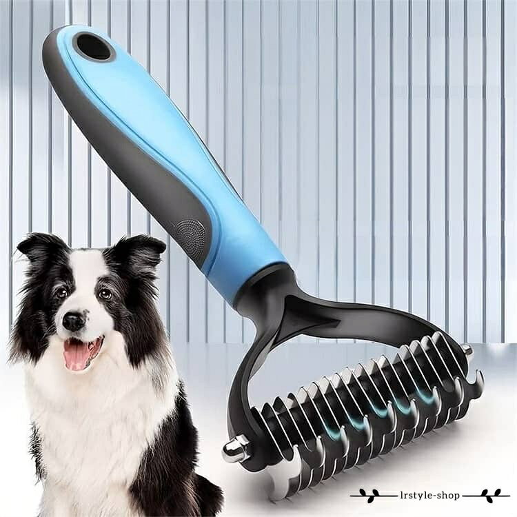 短毛 グルーミング 犬 スリッカーブラシ 両面 ブラシ うさぎ 抜け毛 抜け毛除去用...