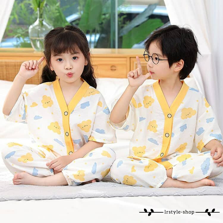Niños Equipo de habitación Pijamá 130 Up Up Set Sin Pijamá 100 120 Tops Primavera Verano 150 Niñas Niños Pijamá Setup 90 160 110 Botones Niños 140 Anterior Abierto Medio brazo Niños Niñas Júnior Medio brazo Pijamá Niños Flores Pijamá Total Impreso Encantado — vista 2