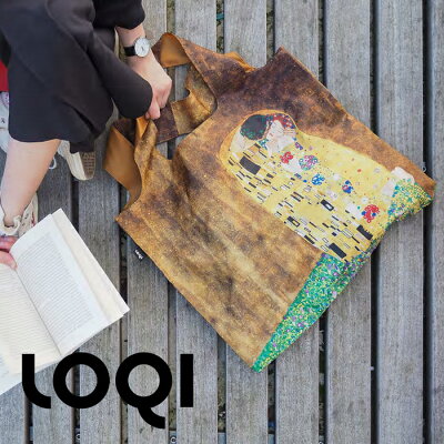 送料無料 エコバッグ LOQI ミュージアムコレクション 【ローキー museum collection エコバック トート 折りたたみ コンパクト 折り畳み ブランド おしゃれ ナイロン レジカゴ ショッピングバッグ 絵画 レディース メンズ コンビニサイズ マチ広 ポイント10倍 】母の日