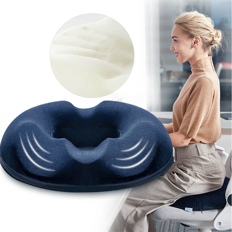 女性・男性【人間工学設計】腰痛対策座布団 座布団 クッション 椅子 腰痛対策 円座クッション 大きい 健康クッション 座るだけで骨盤矯正！おしゃれ 骨盤矯正 産後 坐骨神経痛 クッション 産後 痔 クッション 大 座布団 車用 姿勢矯正 腰やお尻の負担軽減 プレゼント 母の日