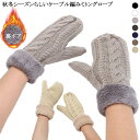 ハンドウォーマー ボア あったかい 手袋 かわいい ベージュ 茶 ニット 冬 送料無料 グローブ ケーブル編み レディース 秋冬 暖か アンゴラ 黒 ブラック ...