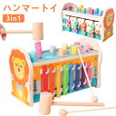 ハンマートイ 4歳 知育玩具 3in1 積み木 木のおもちゃ 大工さん 3歳 おもちゃ マルチな知育玩具 2歳 釣り 車 男の子 女の子 1歳 誕生日プレゼント...