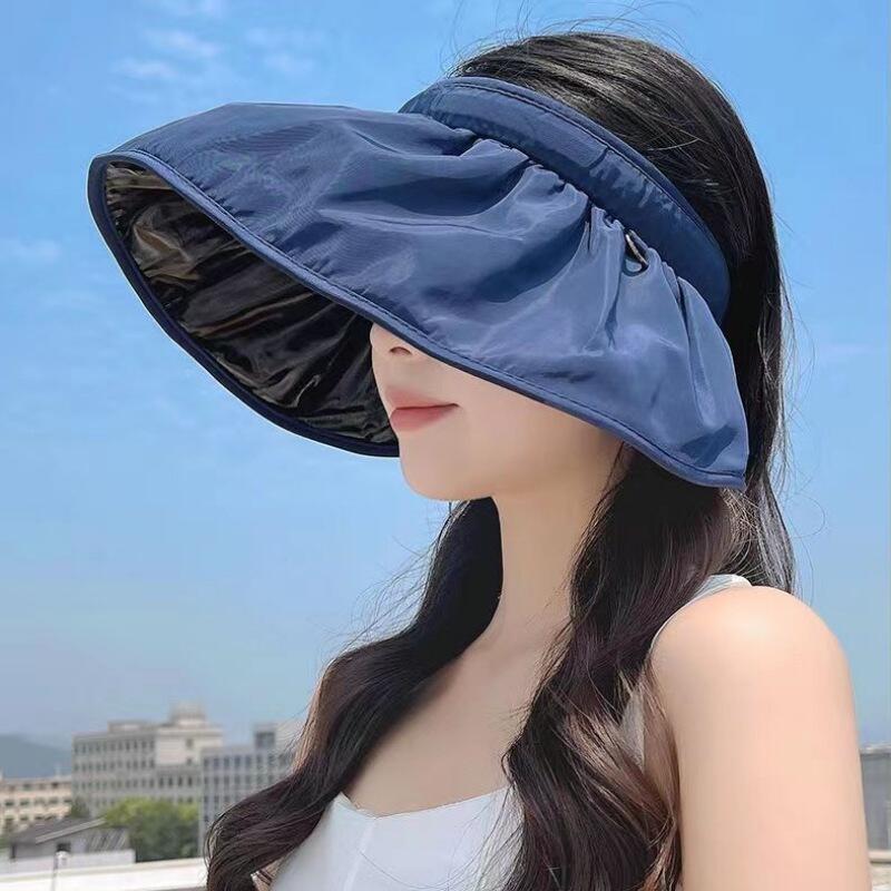 【送料無料】送料無料　サンバイザー キャスケット帽子 レディース つば広 折りたたみ エレガント 春 夏 海 UVケア UVカット 母の日 UVカット帽子 折りたたみ帽子 紫外線 レディース帽子