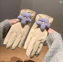 レディース 防水 手袋 暖かい 冬 厚手 ベルベット 防風 ぬいぐるみ 防寒 サイクリング