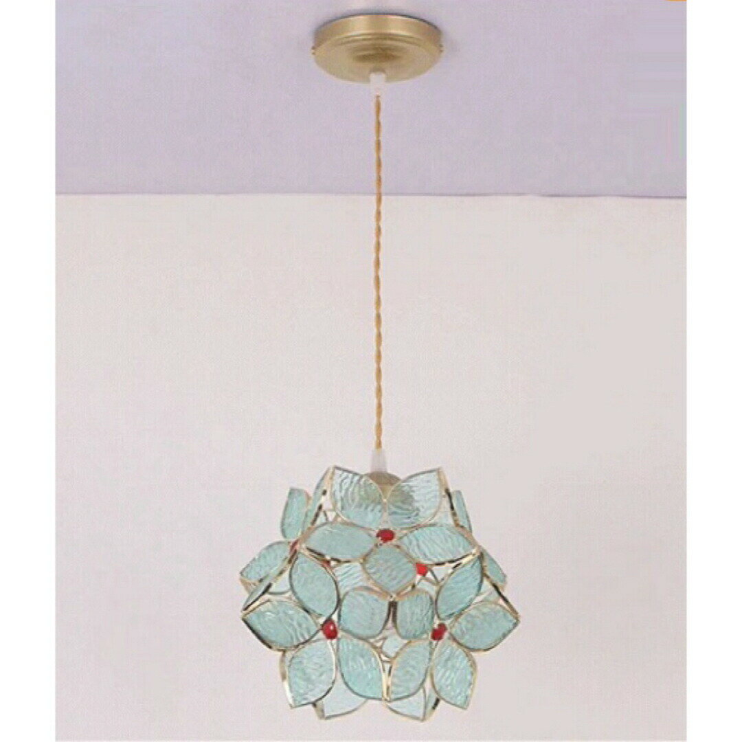 ステンドグラス．ペンダントライト豪華天井照明ステンドグラスランプ ガラス工芸品