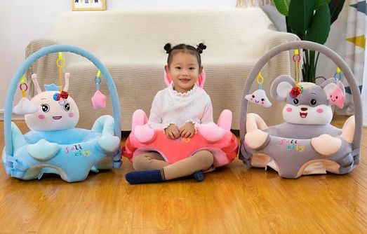 ベビーソファー お座り練習 ベビーチェア赤ちゃん ソファ ベビー椅子 幼児用 子供用 ソファチェア安全クッション ぬいぐるみ ソファ ふわふわ コットン 枕 首座り 安定感 可愛い ソフトチェア 赤ちゃん お座り クッション 可愛い 出産祝い ギフト