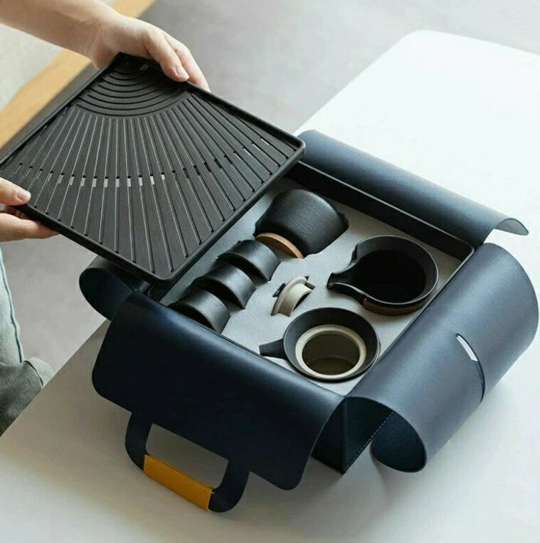 急須 湯呑み セット ティーポット 番茶器セット 茶器揃 陶磁茶具セット 茶器 茶皿 旅行ティーセットー ..