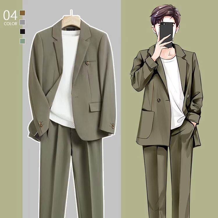 【送料無料】卒 園 式 ママ セットアップ ズボン カジュアルスーツ 結婚式 二次会 入社式 お洒落 体型カバー セットアップ 着やせ 通勤 パパスーツ フォーマル ビジネススーツ 夏 春 入学式 2点セット メンズスーツ 秋 パンツスーツ 卒業式 ジャケット