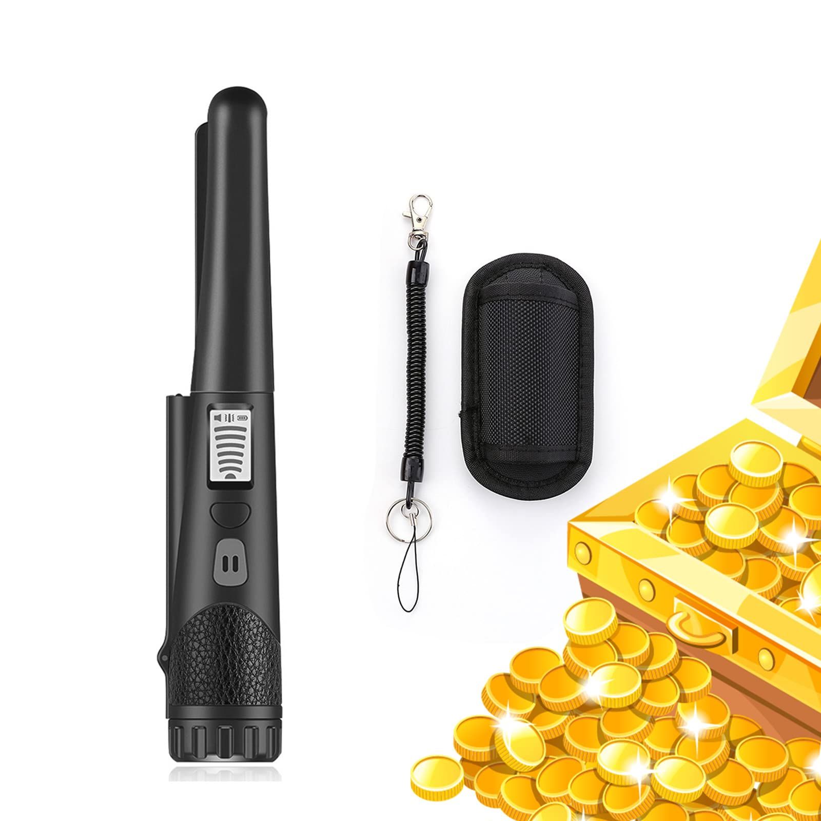 金属探知機 高感度 手持ち 防水 軽量 ゴールド検出器 高感度金属探知機 金属検出持ち物検査 簡単操作 ..
