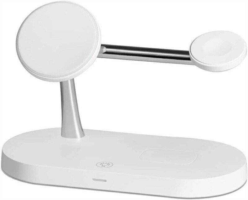 ワイヤレス充電器 3in1 アップルウォッチ 充電器 急速充電 for iphone 充電器 置くだけ充電 iphone 12 / AirPods /Apple Watch 多機種対応 急速充電(ホワイト)