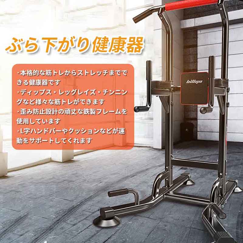 L’s Shop Onlineのぶら下がり健康器 懸垂トレーニング 丈夫 懸垂器具 マルチジム 懸垂マシン トレーニングチューブ付き 筋トレ器具 トレーニング器具 ダイエット器具 背筋 腹筋 ストレッチ エクササイズ フィットネス 健康グッズ｜アングル2