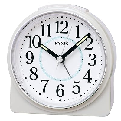 セイコークロック(Seiko Clock) 目覚まし時計 置き時計 アナログ 白パール 89×86×47mm PYXIS ピクシス NR451W