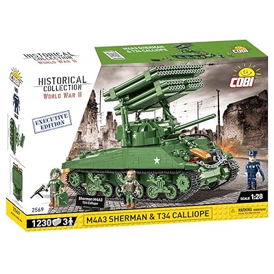 'Cobi Historical Collection #2569 M4A3 シャーマン+T34 カリオペ (アメリカ軍) 1/28スケール