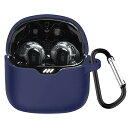 TOORQR 対応 JBL TUNE FLEX ケース カバー TUNE FLEX シリコン素材 ケース 保護カバー 防水 防塵 落下防止 キズ防止 全面保護 軽量 カラビナ付き(ブルー)(2)