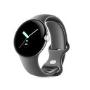 Google グーグル Pixel Watch 心拍計 Polished Silver ステンレス ケース / Charcoal アクティブ バンド(Wifi)GA03305-TW 小