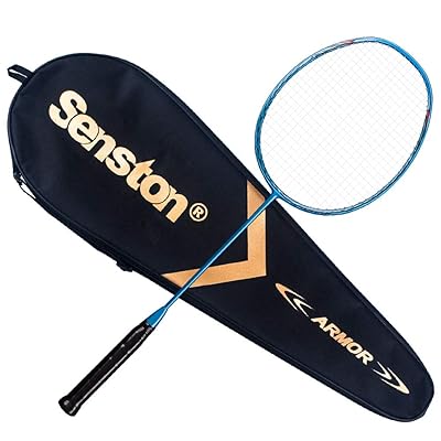 SenstonバドミントンラケットN80グラファイトカーボンファイバーシングルハイエンドバドミントンラケット(キャリーバッグを含む) SenstonバドミントンラケットN80グラファイトカーボンファイバーシングルハイエンドバドミントンラケット(キャリーバッグを含む)