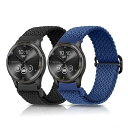 [LanQii] 20mm バンド Garmin vivomove Trend/Vivoactive 5/Venu Sq 2/Sq 2 music/Sq Music/Venu 2 Plus/Sport/vivoactive 3 対応 ナイロン【2枚セ