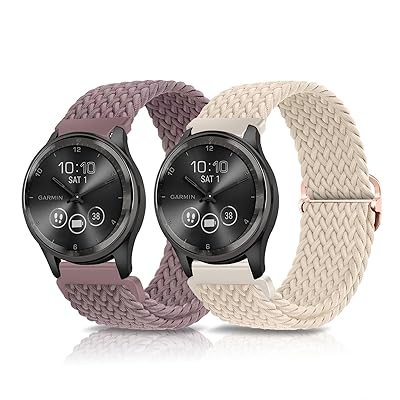 楽天L’s Shop Online[LanQii] 20mm バンド Garmin vivomove Trend/Vivoactive 5/Venu Sq 2/Sq 2 music/Sq Music/Venu 2 Plus/Sport/vivoactive 3 対応 ナイロン【2枚セ