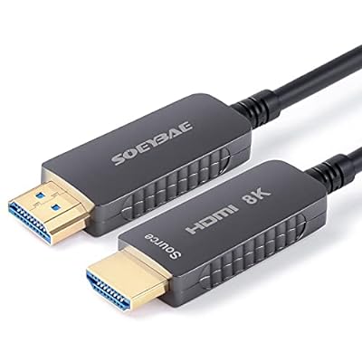 SOEYBAE 8K 光ファイバーHDMIケーブル HDMI 2.1ケーブル 超高速伝送 48Gbps 8K@60Hz 4K@120Hz (100M)