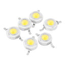 100個入り LEDビーズ ランプ LEDチップ 1W LED電球 丸型 投光照明ランプ DIY 高輝度 低消費電力 ウォームホワイト/ホワイト ランプビーズ SMD(ホワイト)(3)