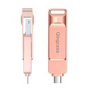 【アプリ不要•Phone端子•type-c•USB一体】128GB(1個) スマホ/iphone用写真保存 usb iphone対応 データ保存 バックアップ タイプc 外付け usbメモリ microアダプター 全phone/全pad/Androi(2)