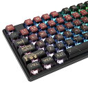Ussixchare 120 キー ASA プロファイル PBT プディング キーキャップ コンステレーション キーキャップ 染料昇華カスタム キーキャップ チェリー Gateron MX スイッチ メカニカル ゲーミング キーボード用(ASA Co(2)