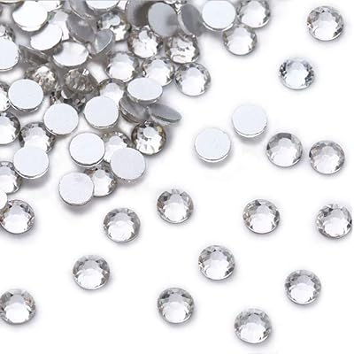 XIULI 大容量 ラインストーン DIY ネイルを飾てと服装使用 高い採光 ホワイト ss3-30 (2.8mm ss10(4320粒), サイズ)