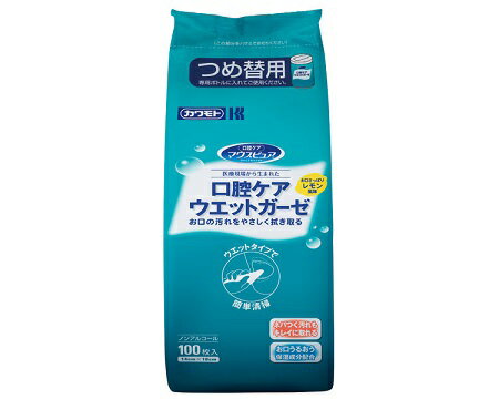 口腔ケアウエットガーゼ / 100枚入　詰替用