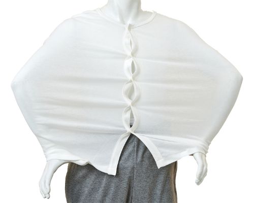 Rakuten - 薄手　紳士　のびのびワンタッチ肌着7分袖（ホック付）　春夏用