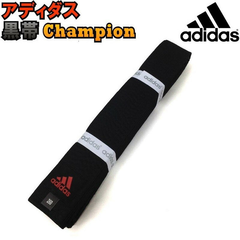 【指定大会での使用不可】アディダス adidas 黒帯チャンピオン adib260 ryu