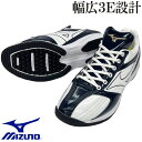 【サイズ交換送料無料】ネイビー×ホワイト ミズノ 野球 トレーニングシューズ 紐タイプ 幅広 3E ワイド アップシューズ トレシュー ヒモ LSSHS026【...