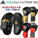 【あす楽対応】子供用 アディダス adidas ボクシング ボクシンググローブ パンチングミットセット ニューハイブリッド 100 ADIH100-SP-JR ADISBAC01 ADIH100SP-JR-SET